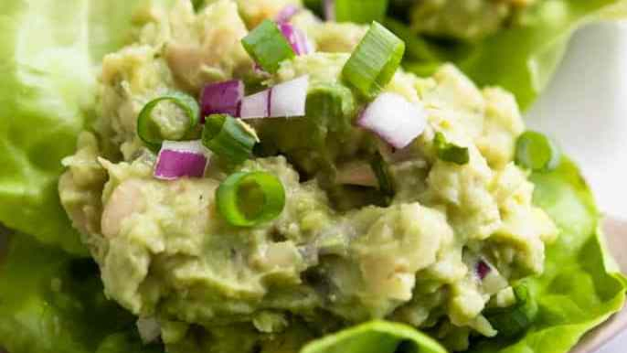 Avocado & White Bean Salad Wraps