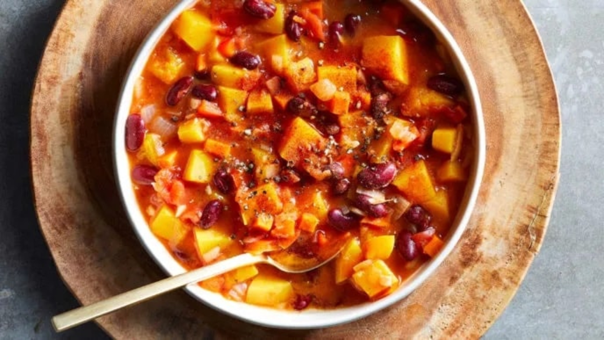 Butternut Squash and Red Bean Stew