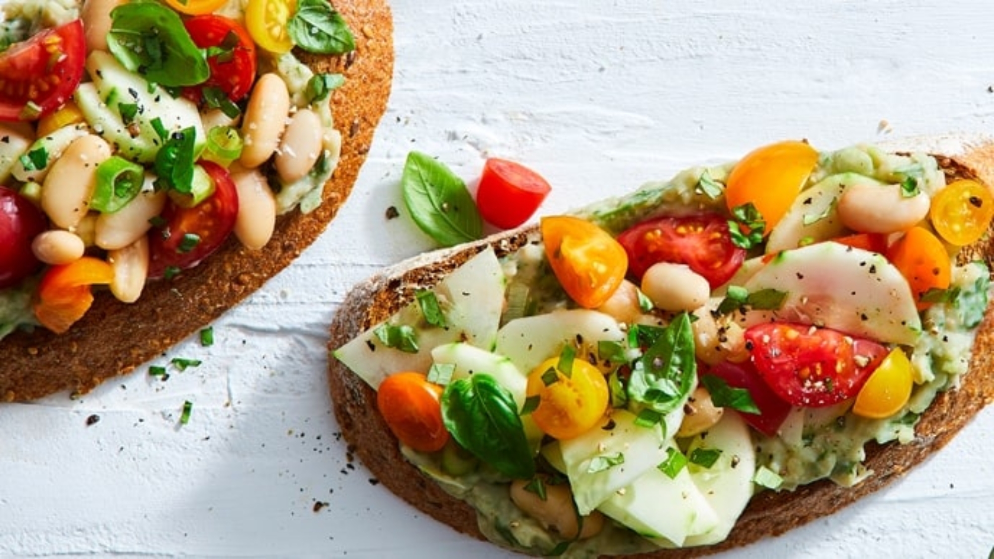 Cherry Tomato Bruschetta Tartines