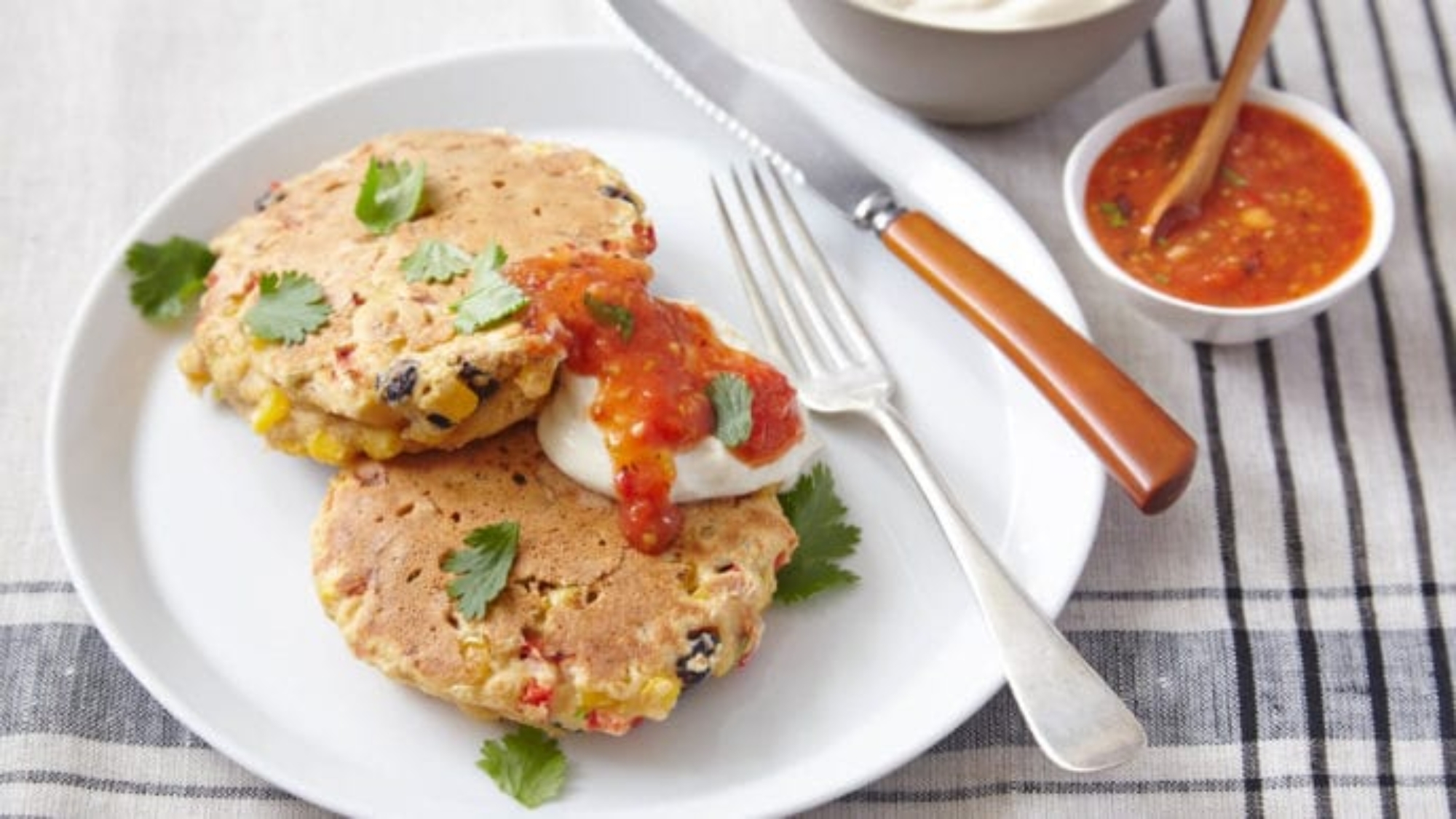 Corn and Black Bean Cakes