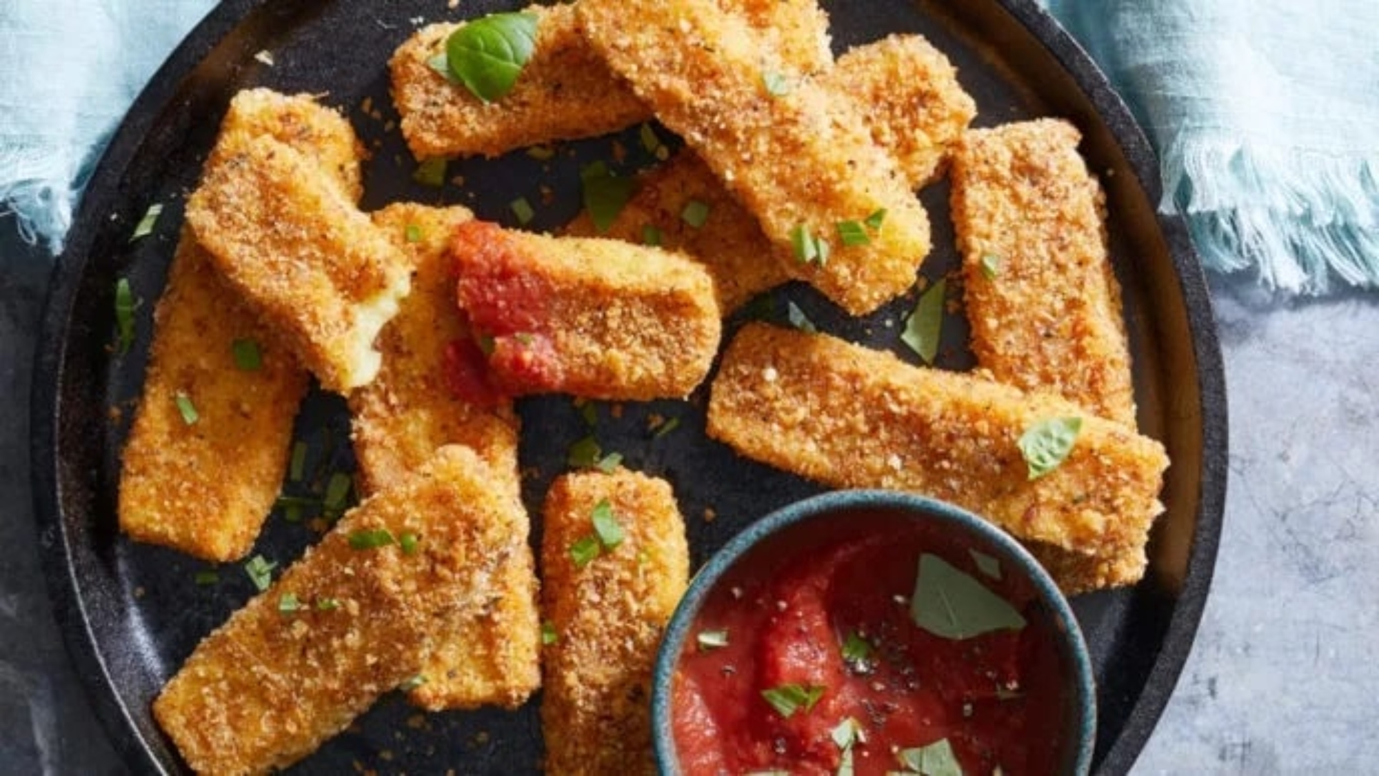 Crispy Potato Vegan Cheese Sticks