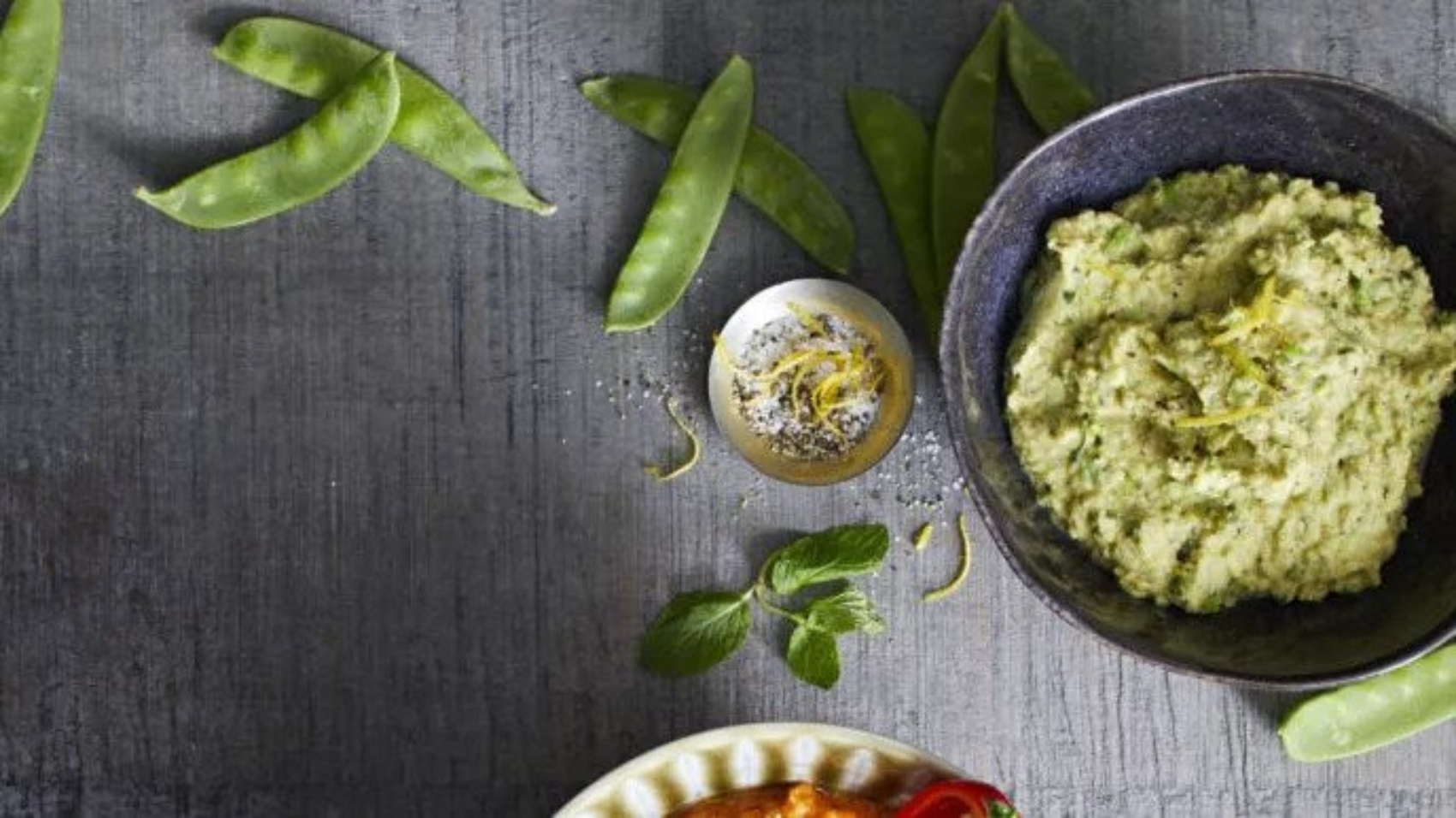 Green Pea Hummus With Fresh Mint