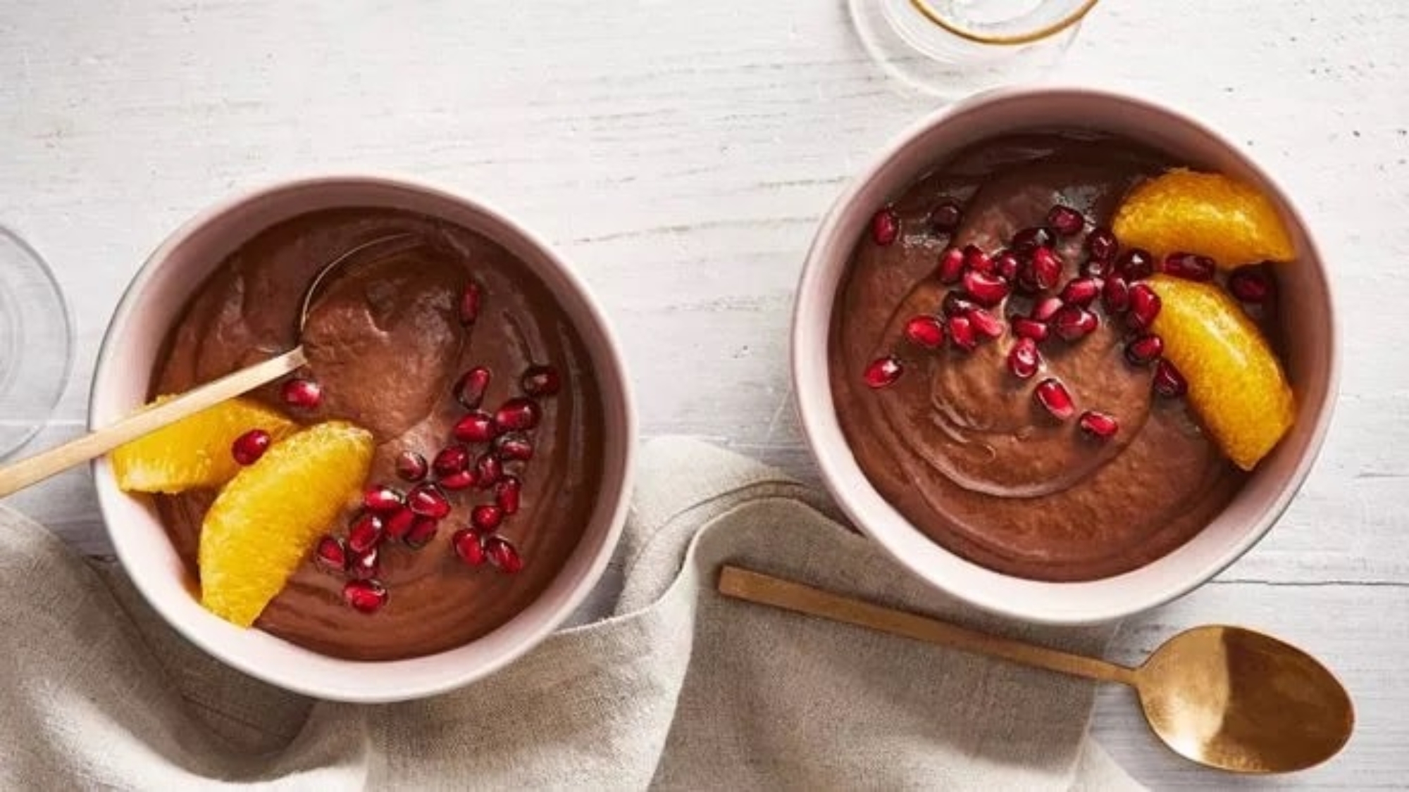 Jeweled Avocado-Chocolate Pudding