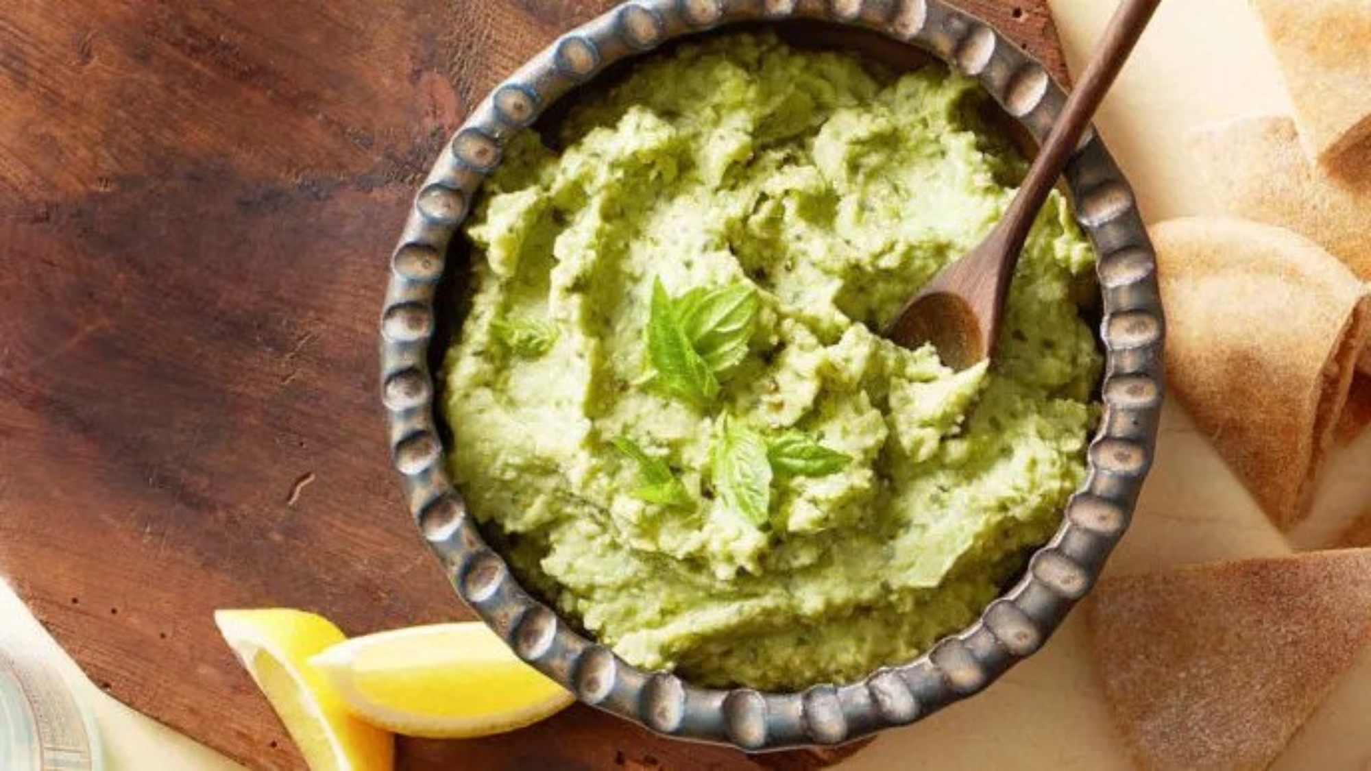 Lima Bean Pesto Hummus