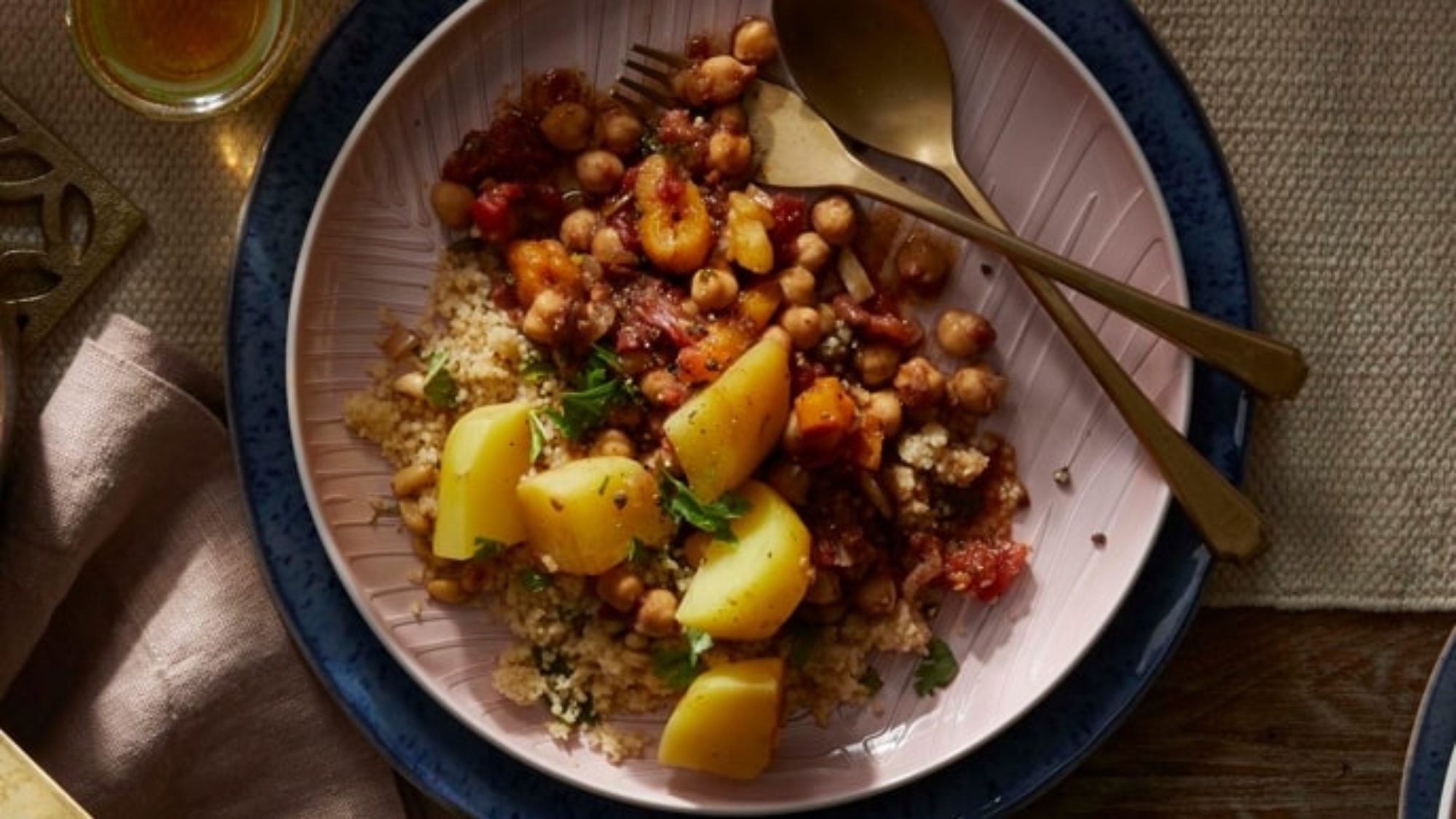 Moroccan Chickpea-Potato Tagine