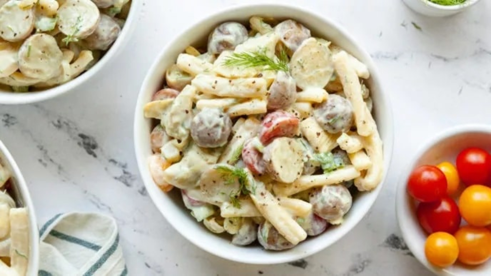Potato And Artichoke Heart Pasta Salad