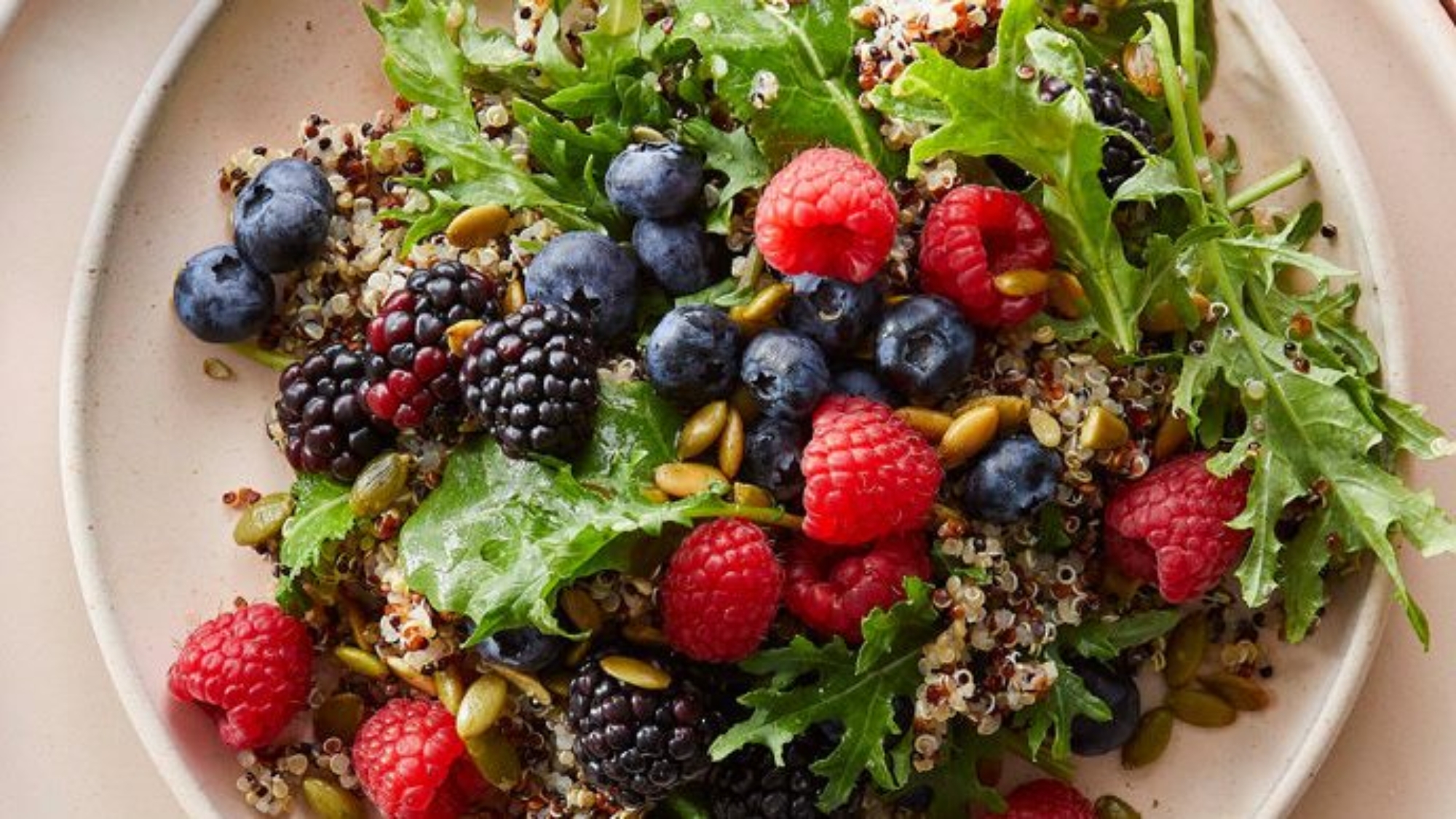Power Berry Quinoa And Kale Salad