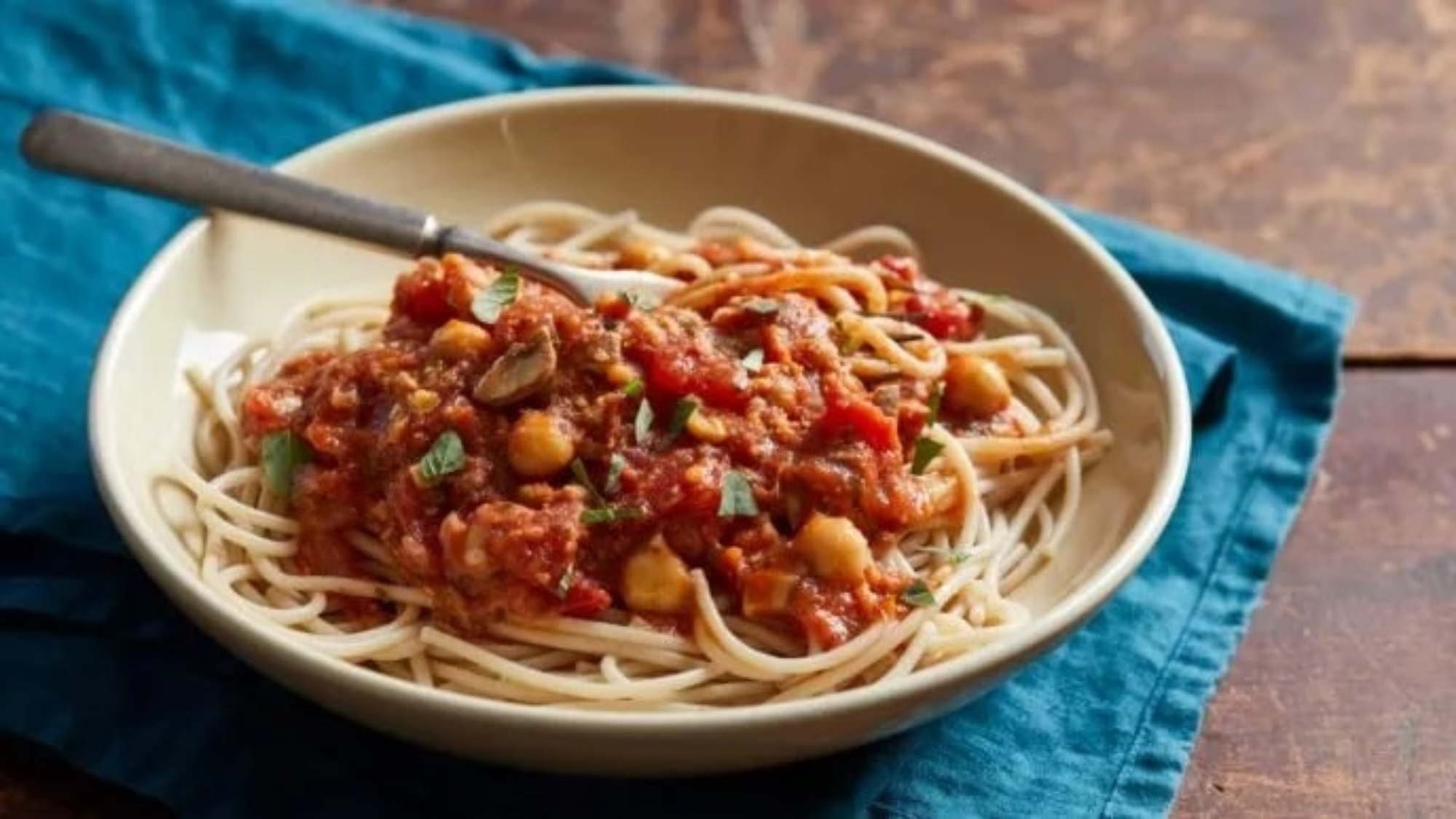 Quick Chickpea Bolognese