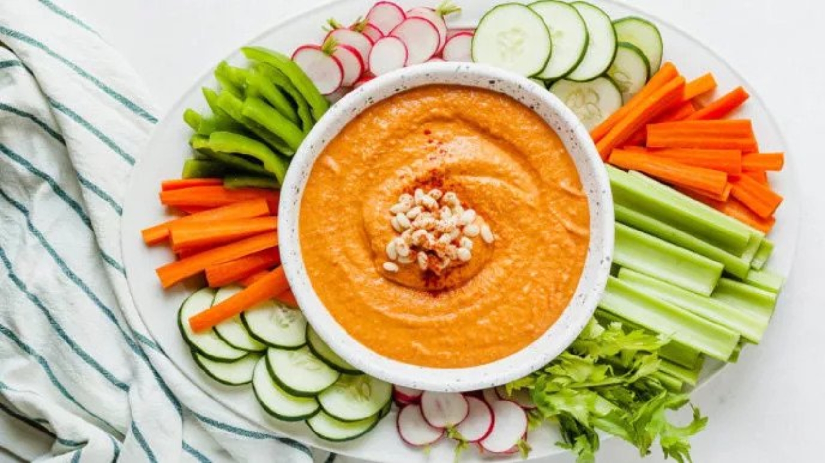Sonoran Desert Tepary Bean and Roasted Red Pepper Hummus