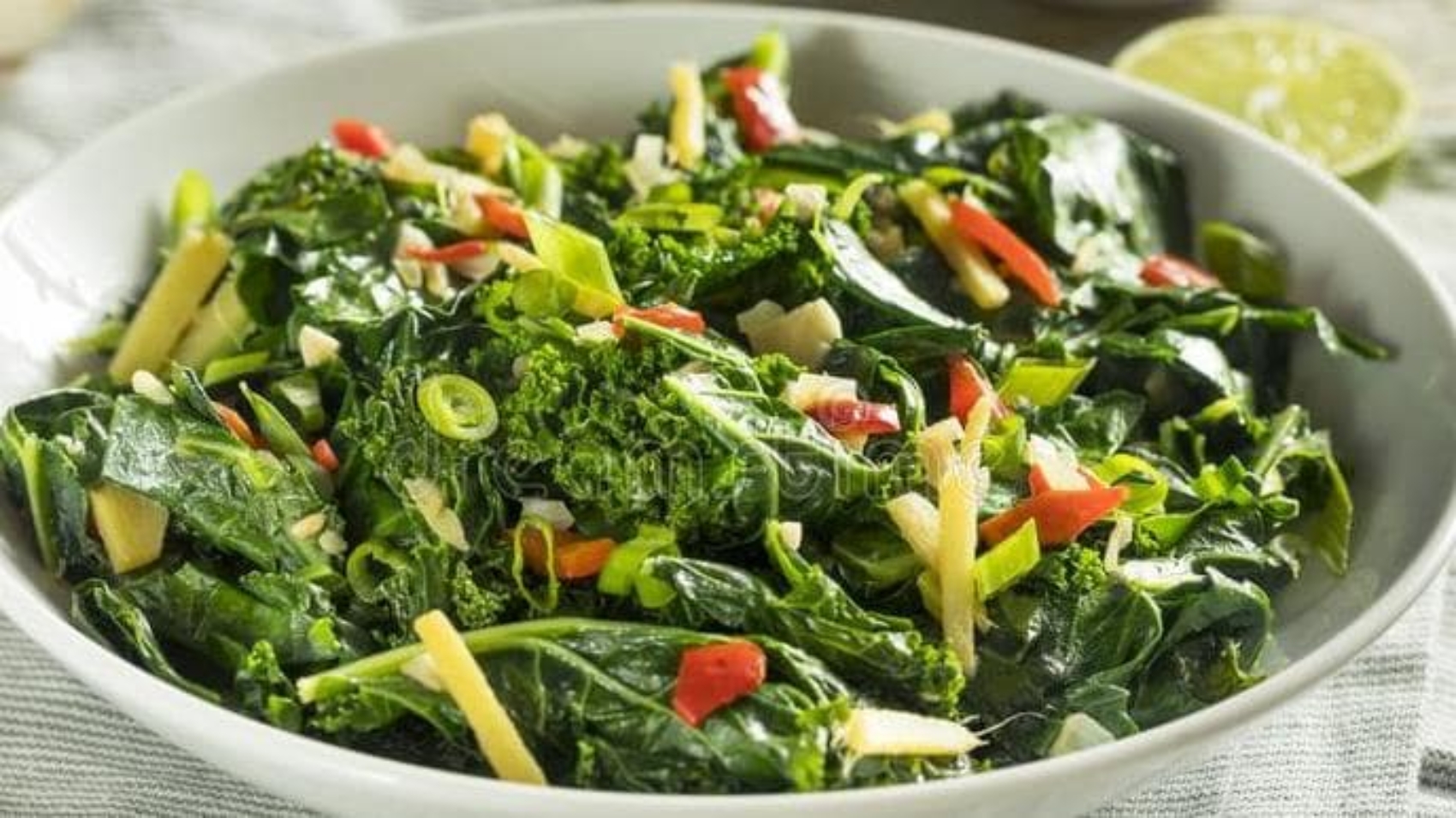 Spicy Collard Slaw