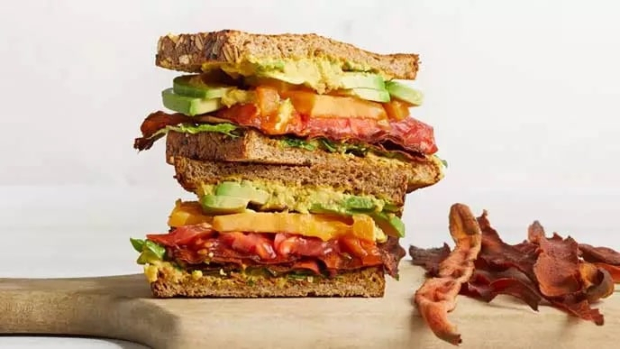 Vegan BLTA with Carrot Bacon