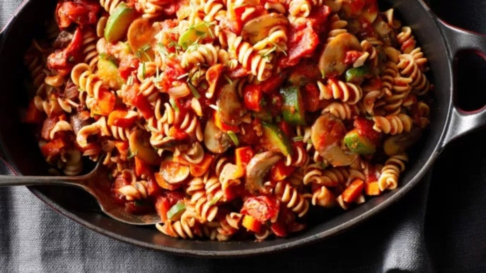 Vegetable Cacciatore With Rotini