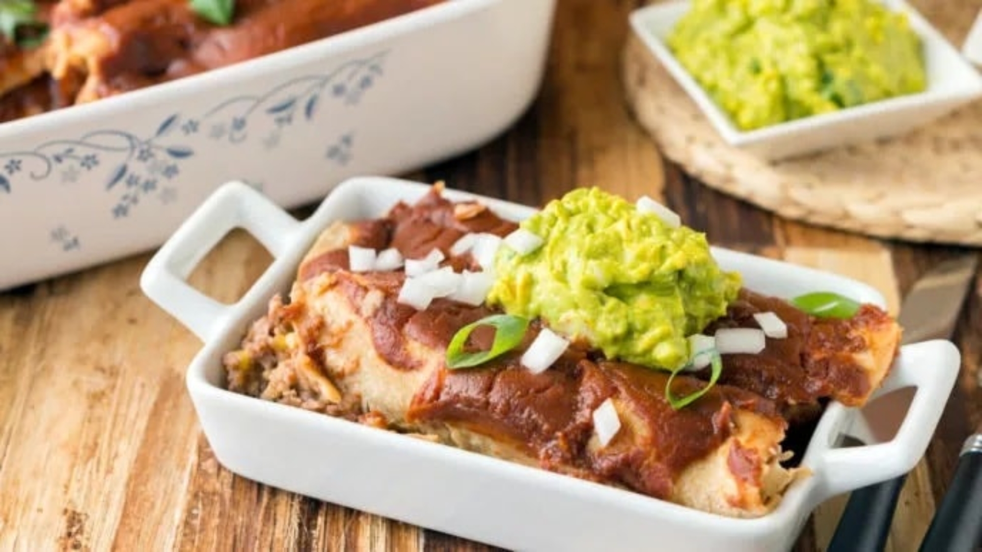 Bean & Corn Enchiladas