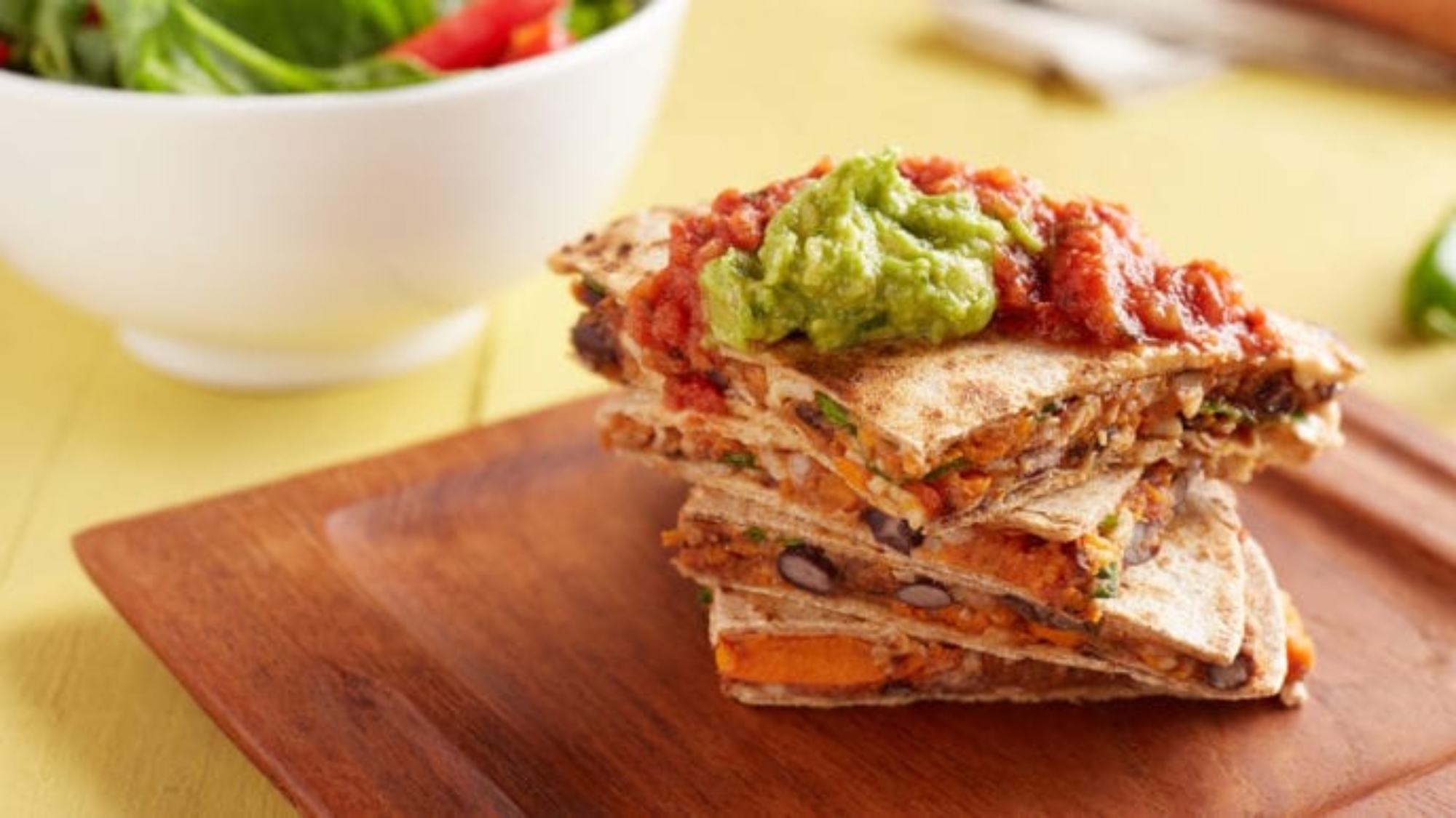 Black Bean and Sweet Potato Quesadillas